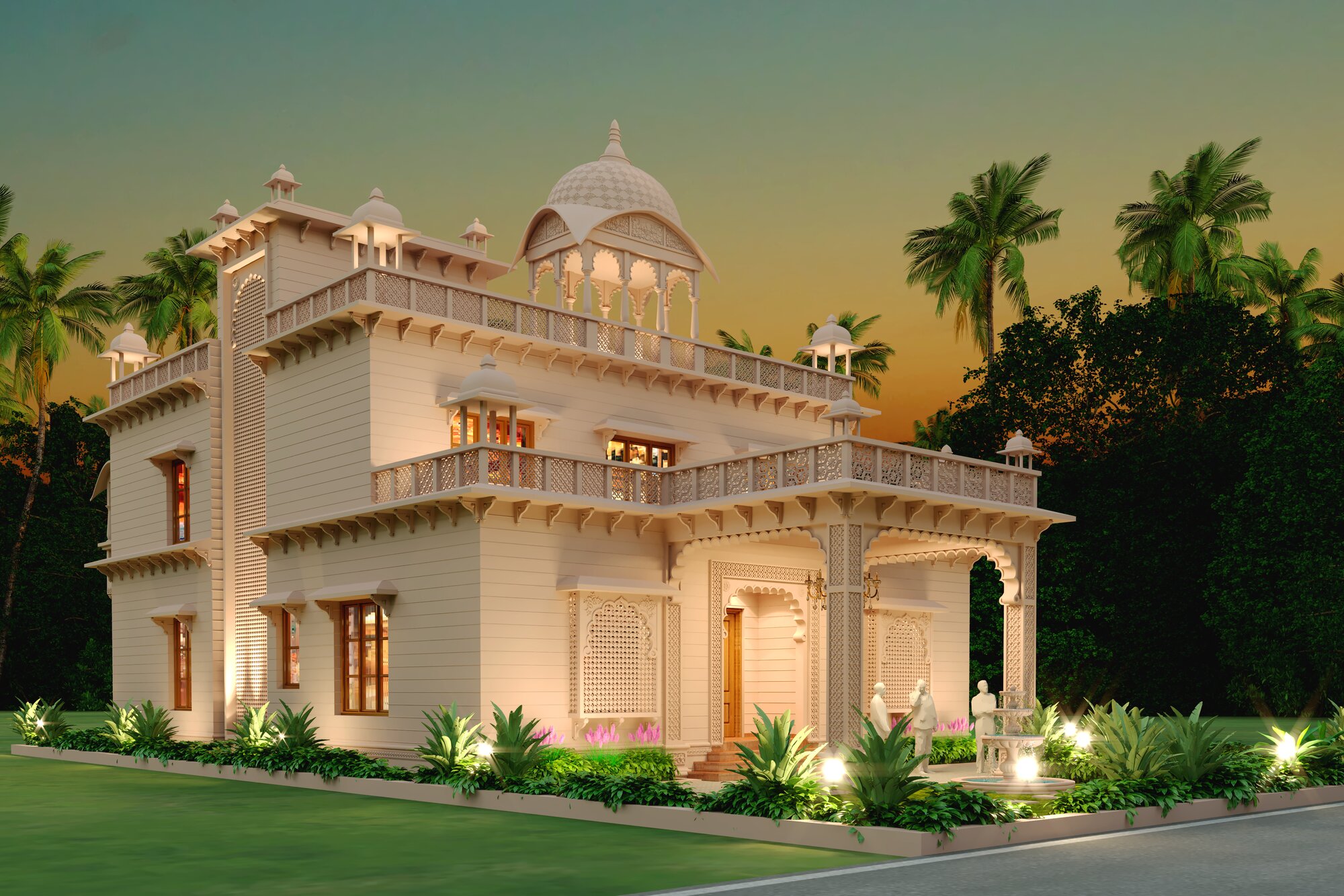 Sugandhini Royal Palaces at night
